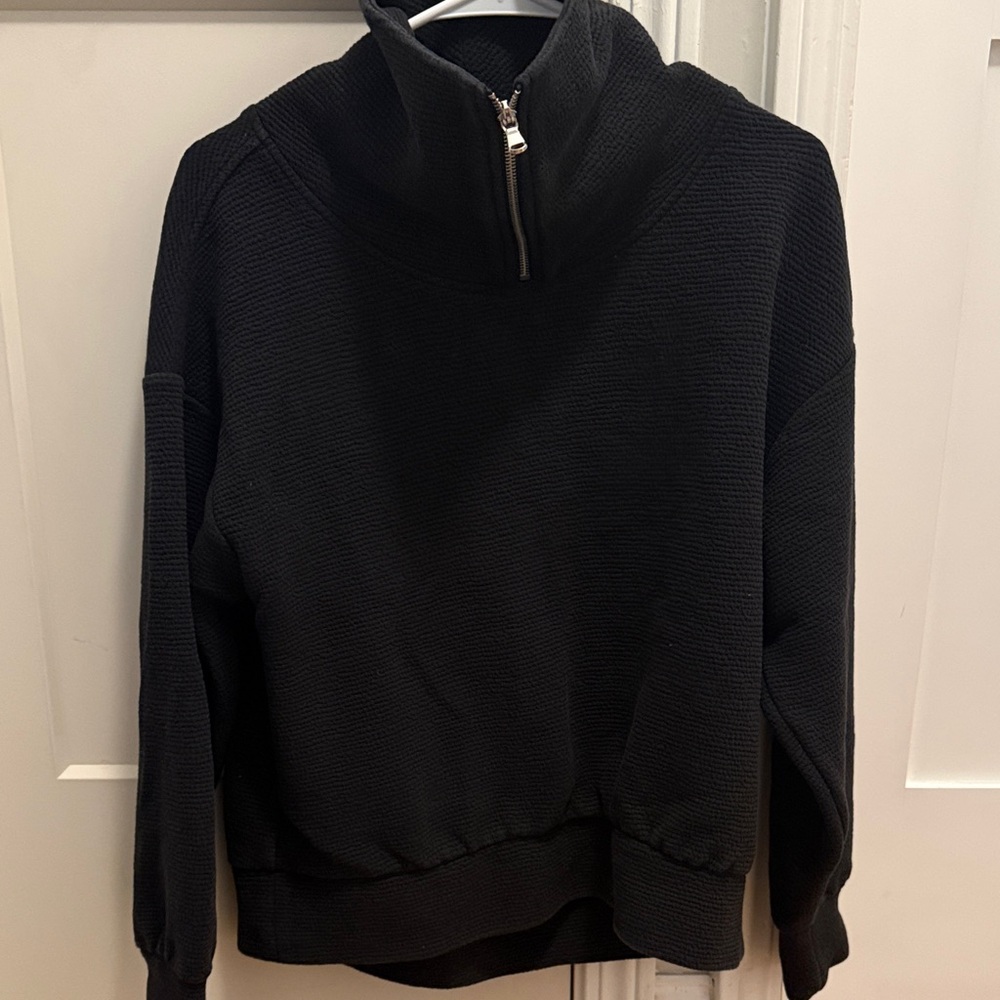 CALIA by Carrie Underwood Charcoal Textured Sweatshirt